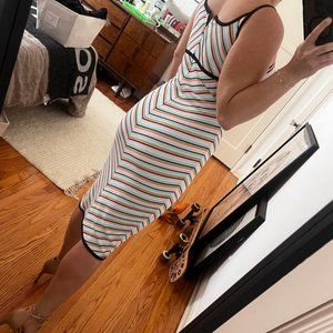 Vintage HERVE LEGER pastel bodycon dress